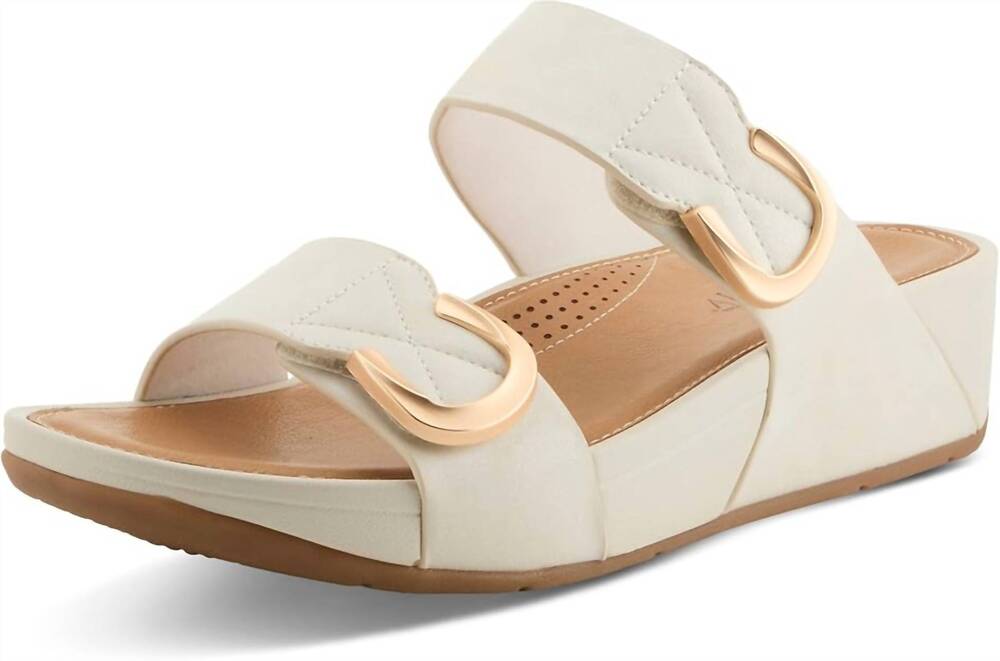 NEW SPRING STEP SHOES women’s ocean drive wedge sandal in ice